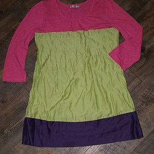 Inspire long shirt tunic/dress sz L girls